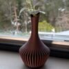 Wood Vase - Rosewood wood vase black walnut