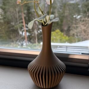 wood vase black walnut