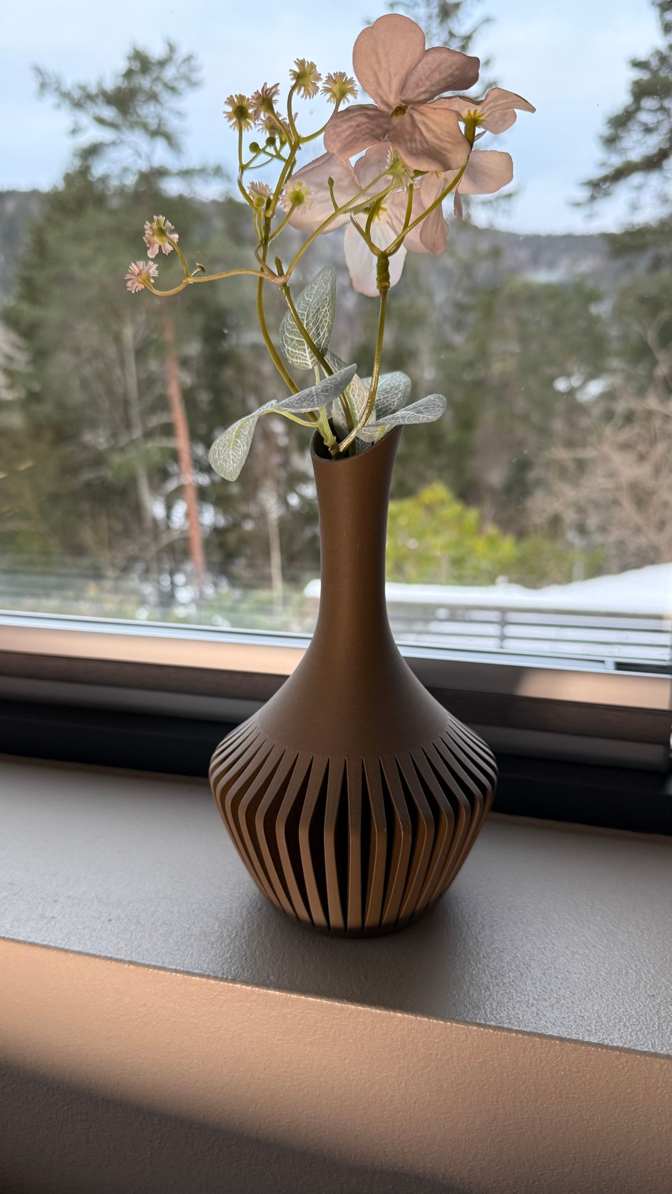 wood vase black walnut wood vase black walnut