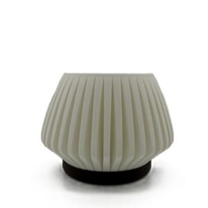 wood lamp white & rosewood