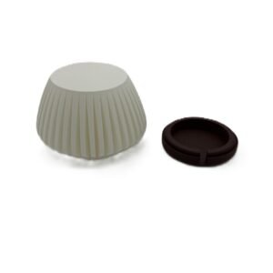 wood lamp white & rosewood