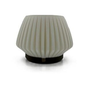 wood lamp white & black walnut